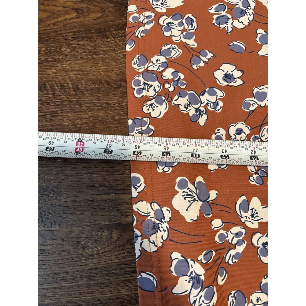 Pact Womens Medium Navy Blue Floral Organic Cotton Maxi Dress Pockets - Picture 7 of 9